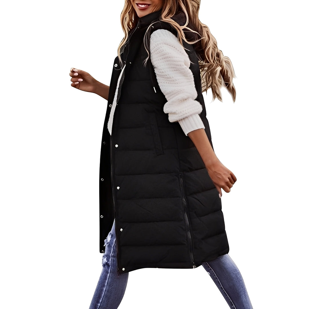 Brenna - Elegante lange Damen-Daunenjacke