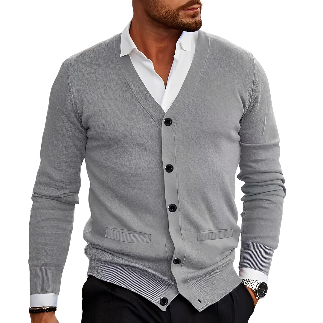 Terrell - Bequeme Herren-Strickjacke mit Taschen