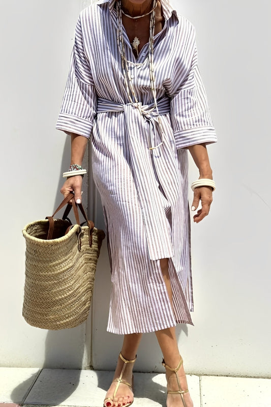 Rosie - Bequemes Damenkleid mit Streifenmuster