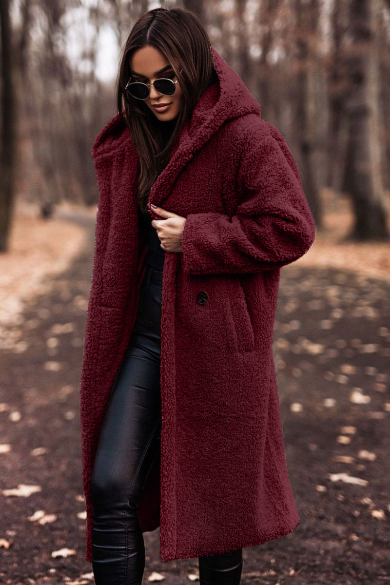Yancy - Schicker langer Kuschelmantel für Frauen