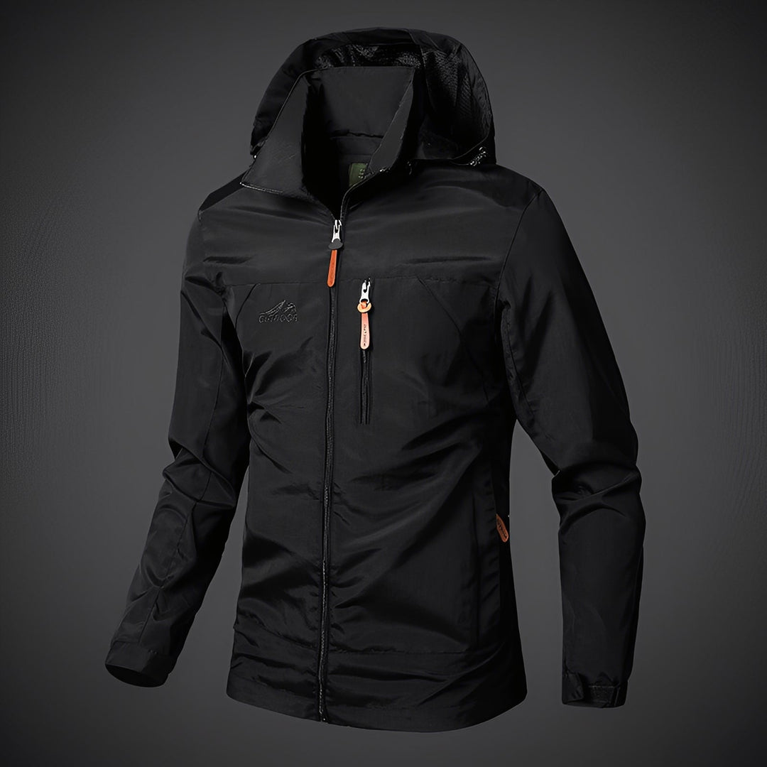 Dalton - Breite wasserdichte Herren-Kapuzenjacke