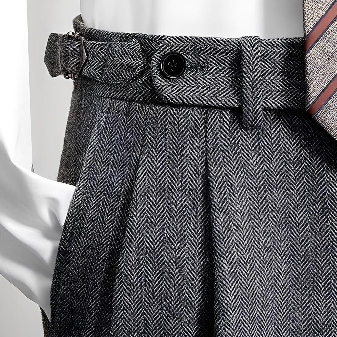 Osbert - Bequeme Tweed-Wollhose für Herren
