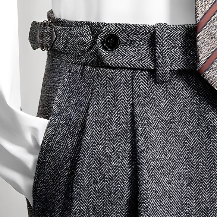 Osbert - Bequeme Tweed-Wollhose für Herren