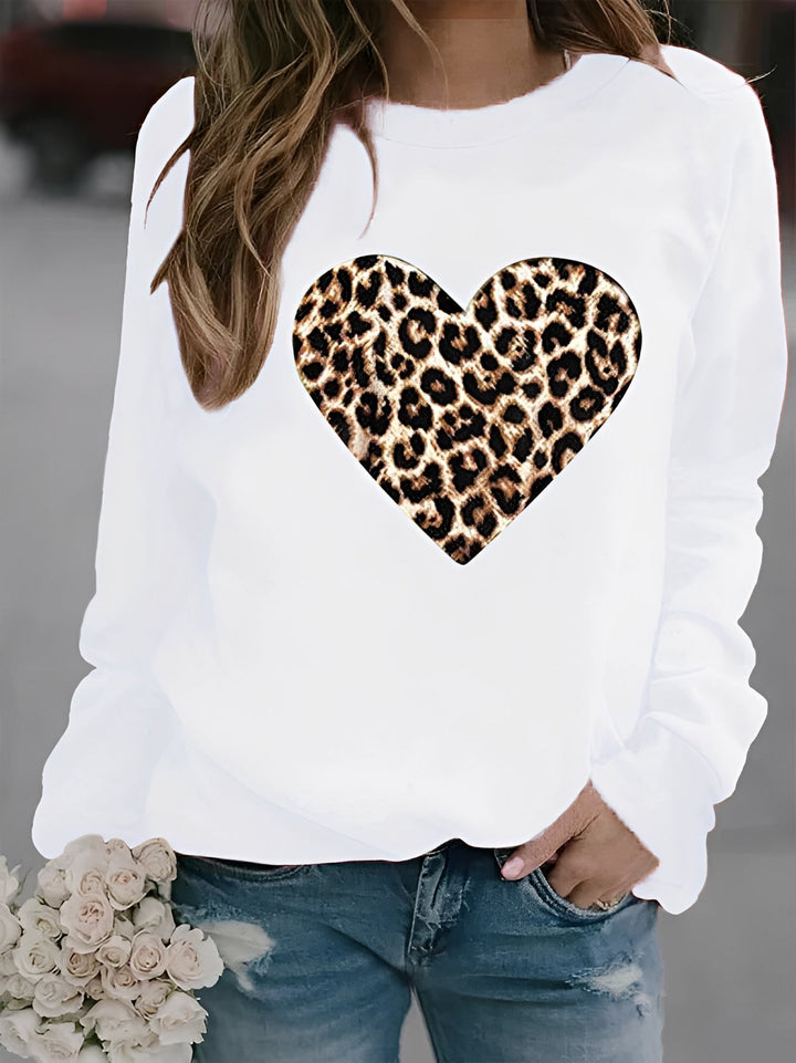Daniella - Bequemer Damenpullover mit Herzmotiv