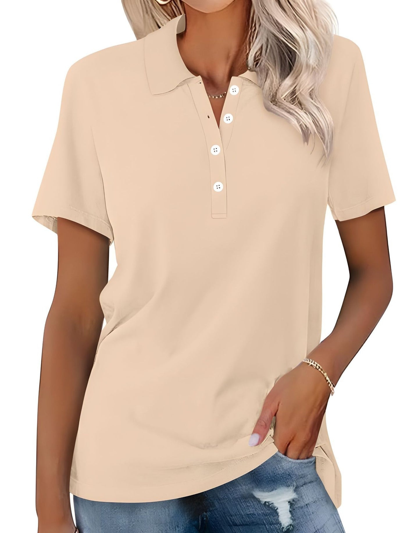 Teresa - Lässiges Kurzarm-Poloshirt für Damen