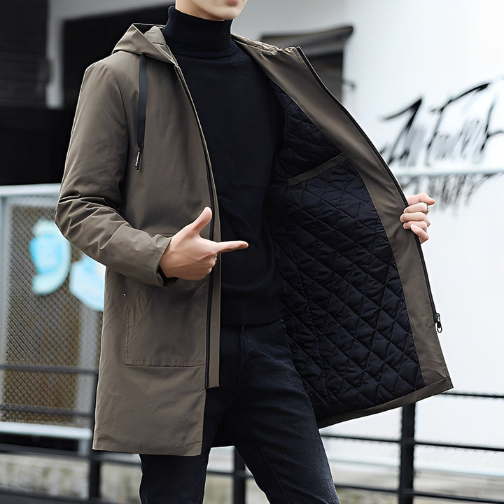 Derren - Bequeme, leichte Herrenjacke mit Kapuze