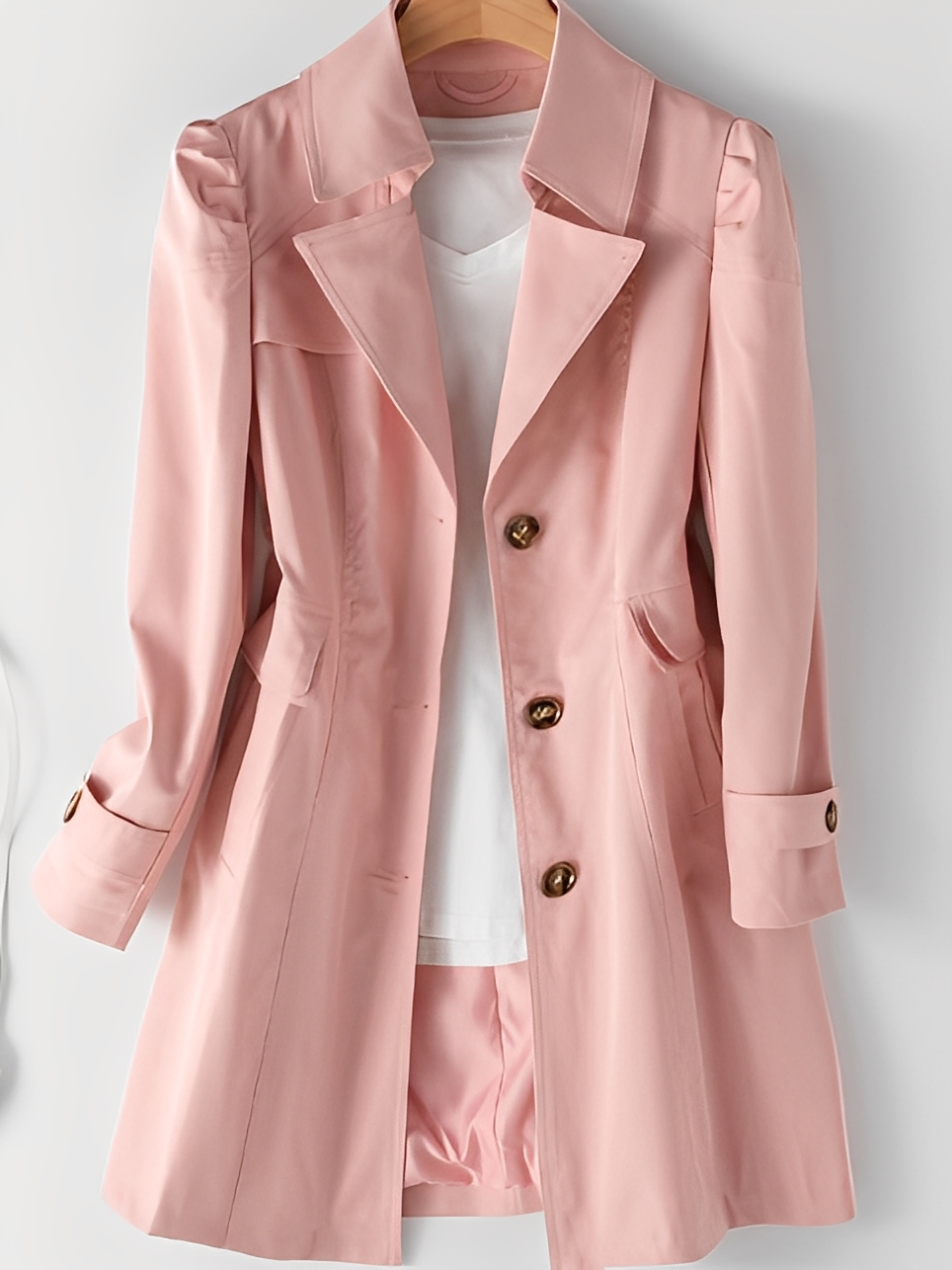 Hillary - Bequemer Kaschmir-Trenchcoat für Frauen
