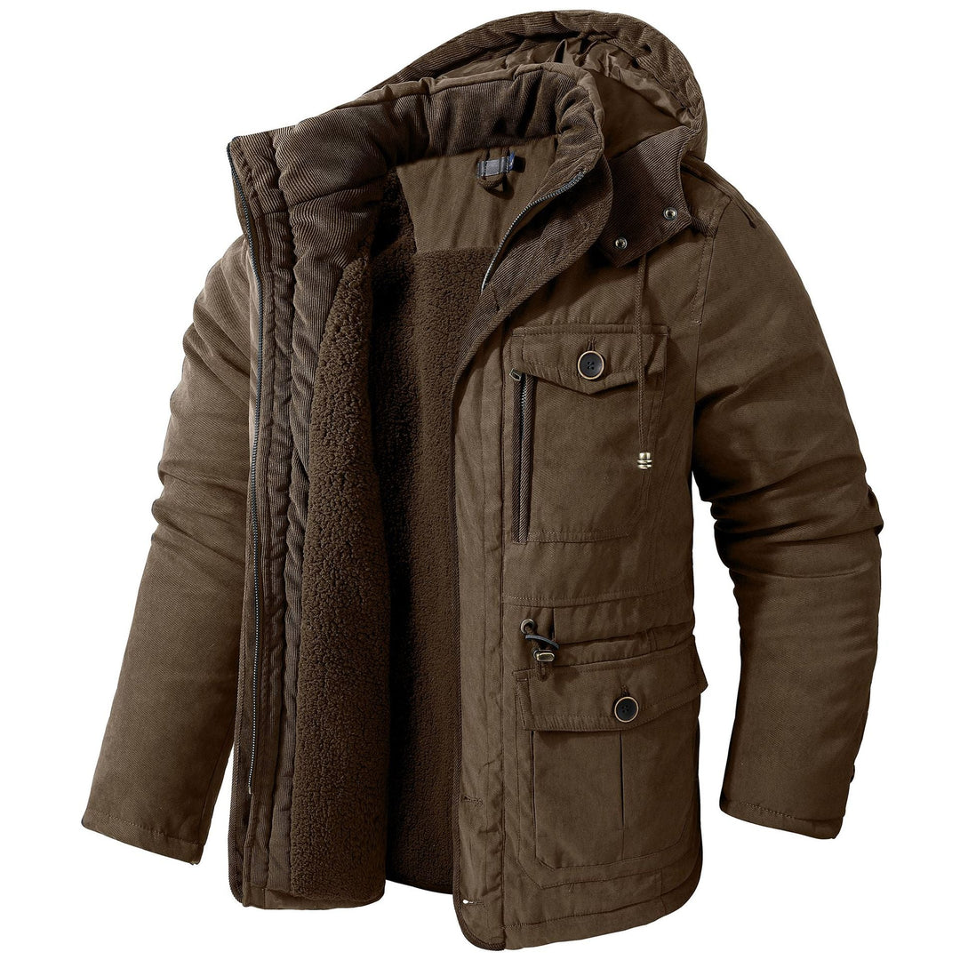 Daren - Warme Herrenjacke mit Kapuze