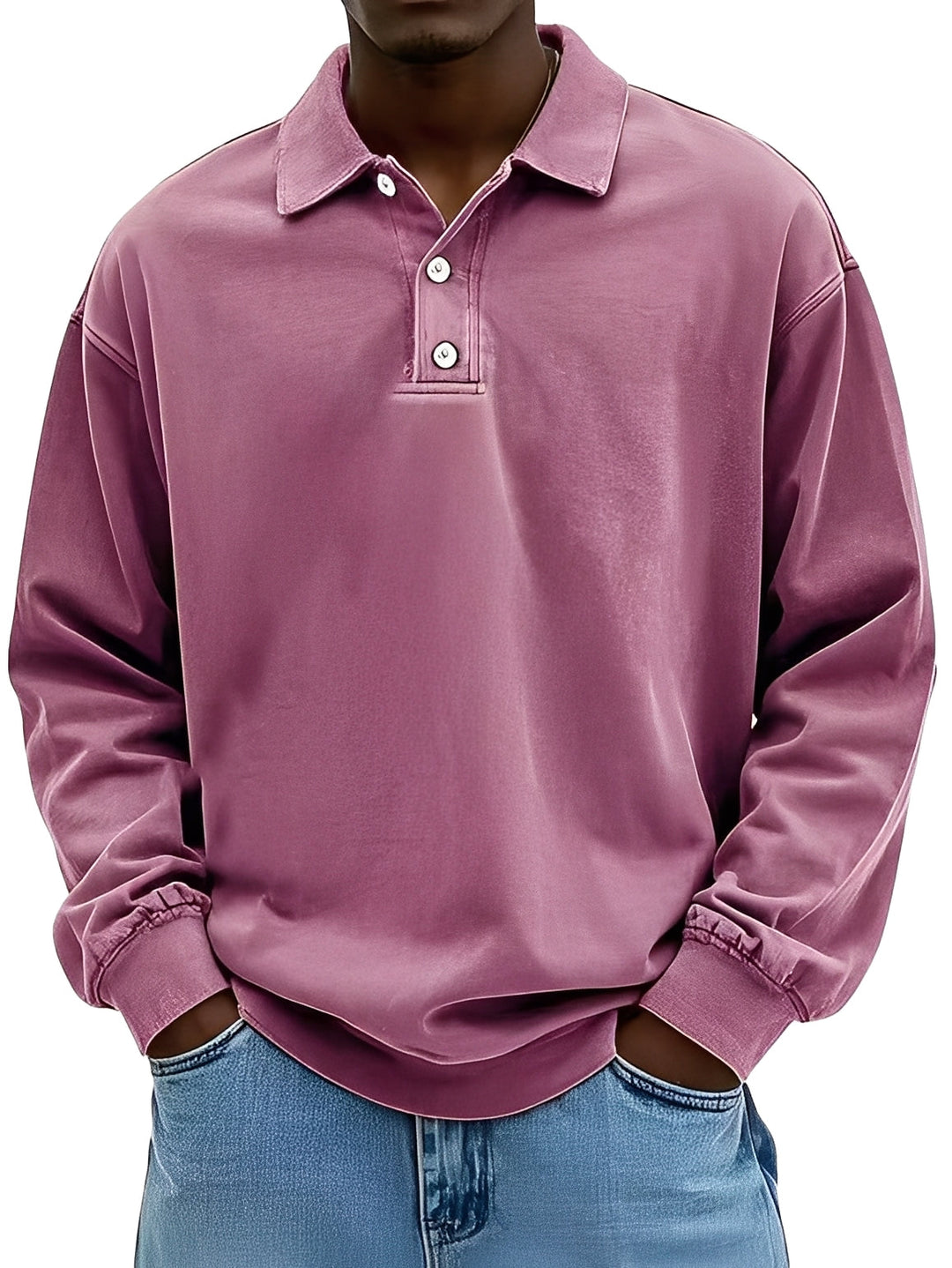 Clayton - Klassisches Herren-Poloshirt mit langen Ärmeln