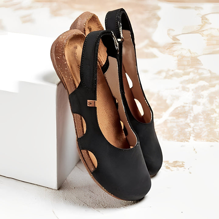 Alexus - Stylische flache Damensandalen