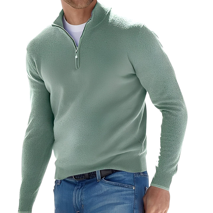 Kennith - Bequemer Herrenpullover mit Reißverschluss