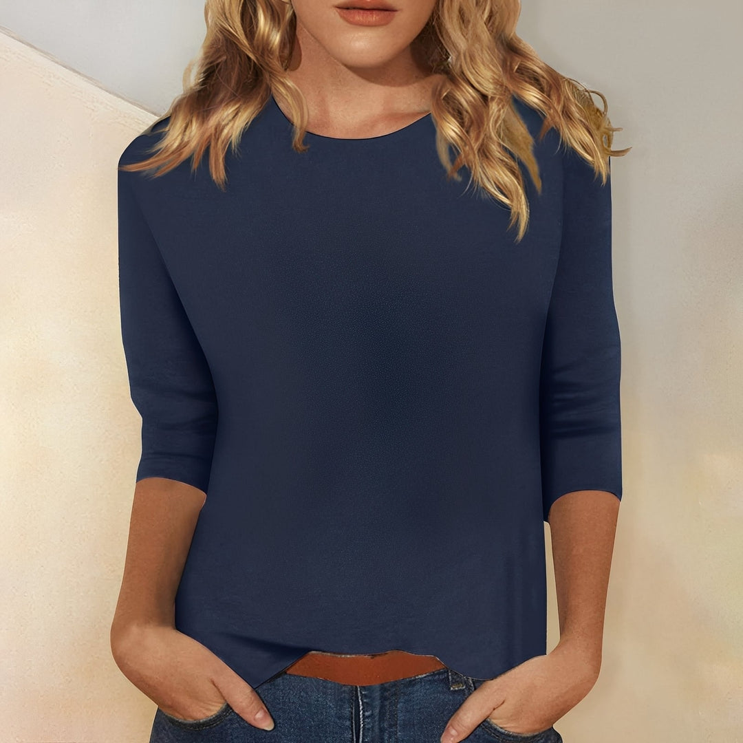 Louisa - Weites, einfaches Damen-Langarmshirt