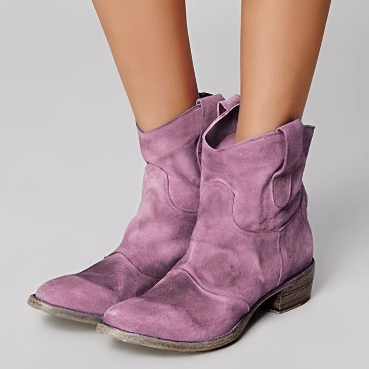 Margaret - Bequeme Lederstiefeletten für Damen