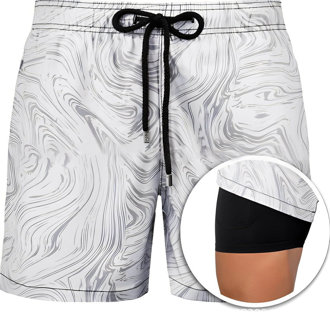 Edric - Stylische Herren-Badeshorts mit Muster