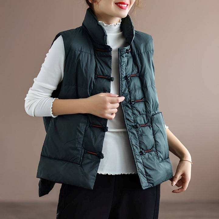 Amayah - Gemütliche Winterweste mit Taschen für Damen