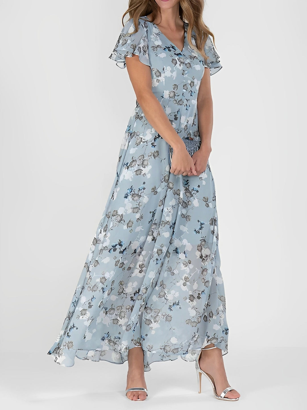 Giselle - Schickes Midikleid mit Blumenmuster für Damen