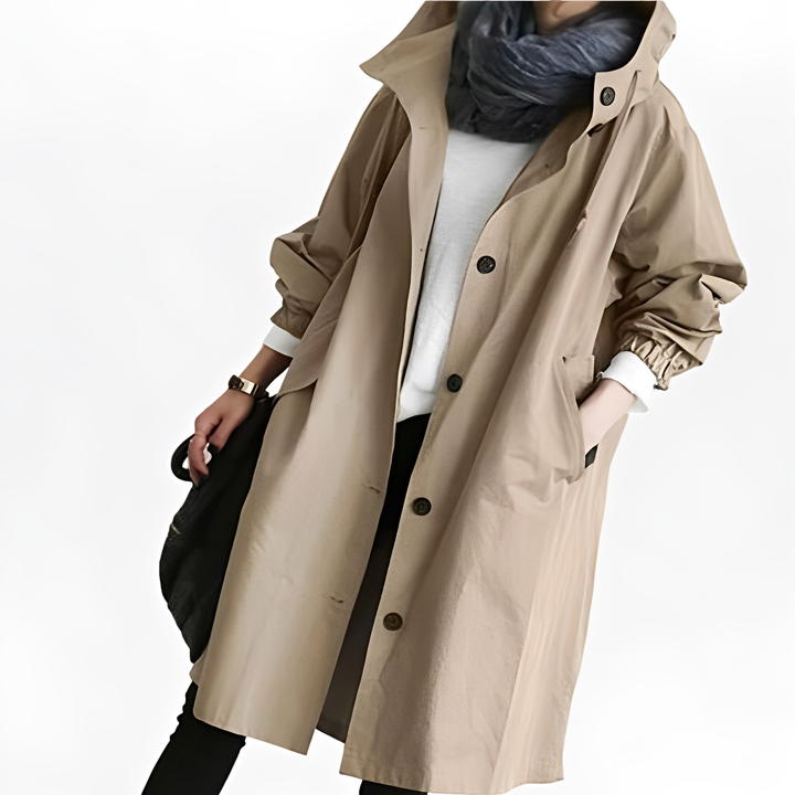 Giselle - Frauen-Regenjacke mit Kapuze, wasserfest