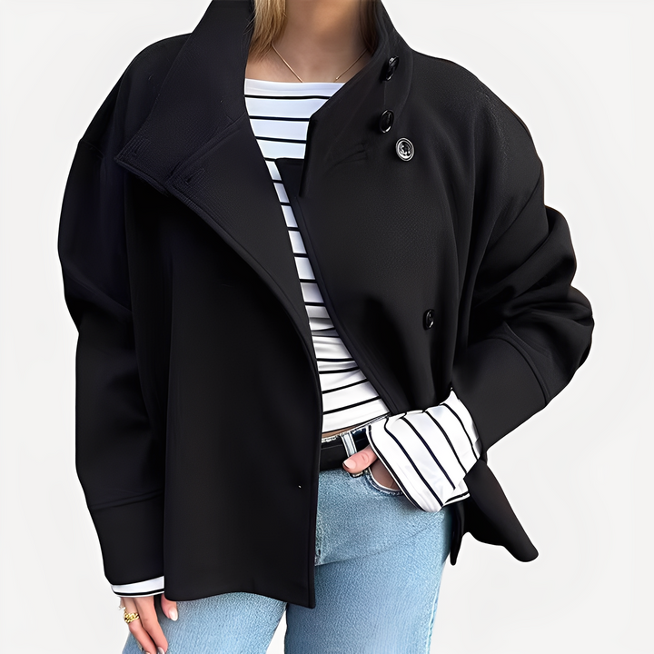 Carolyn - Elegante, einreihige Damenjacke aus Wolle