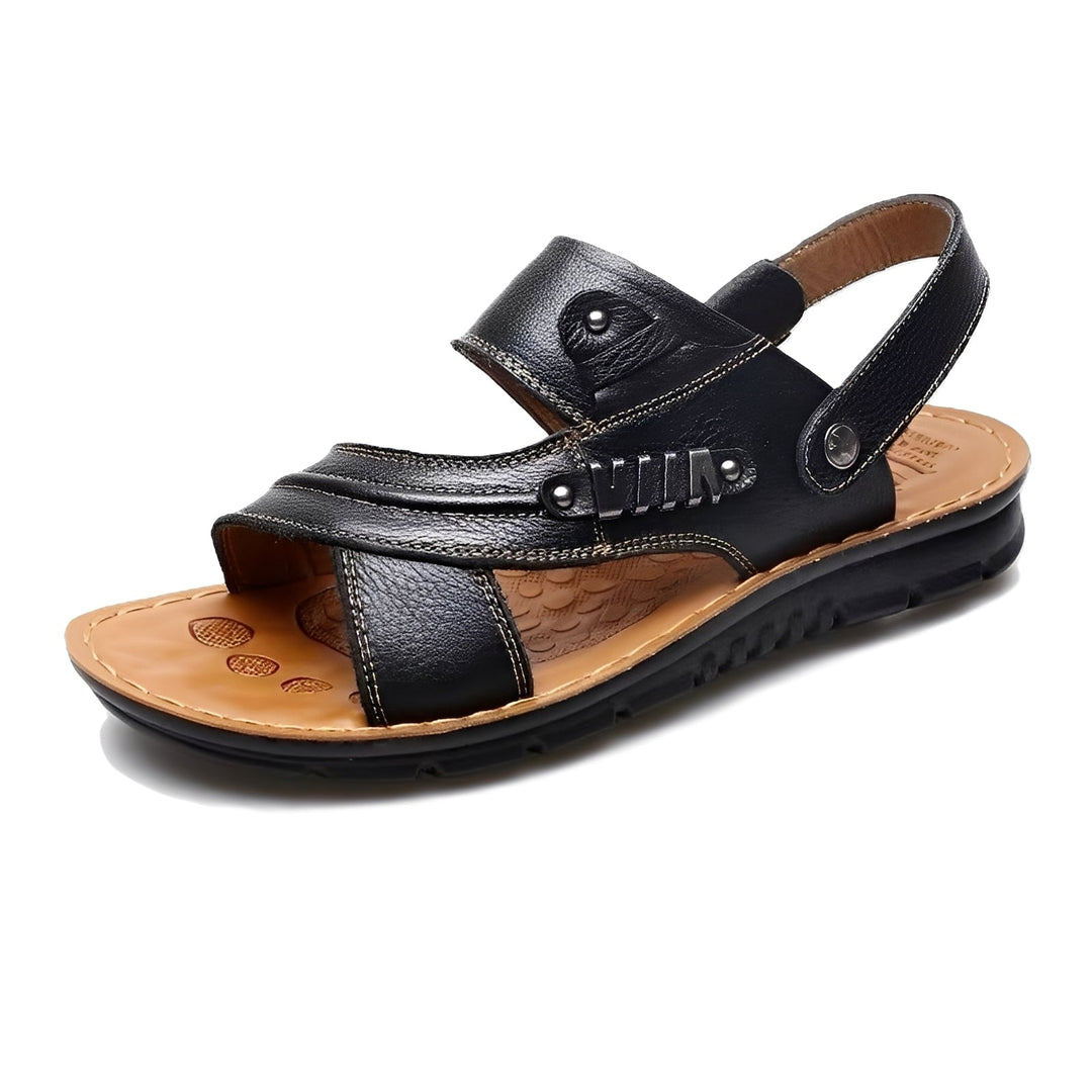 Jenson - Einfache, schicke orthopädische Herrensandalen