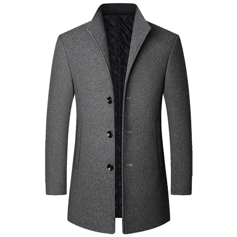 Colson - Schicker langer Herren-Wollmantel