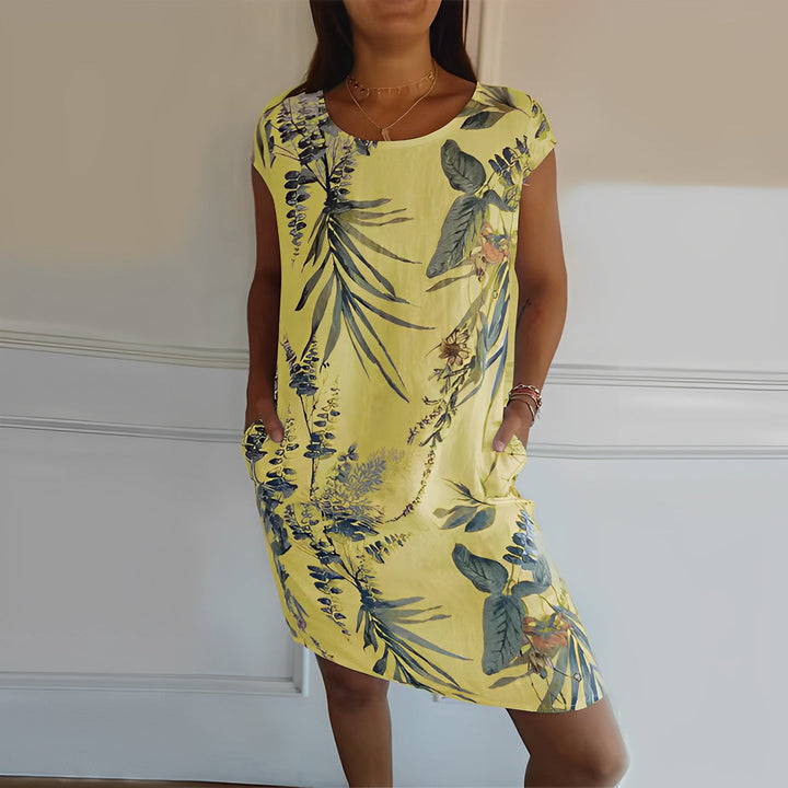Jocelyn - Bequemes, lockeres Damenkleid mit Muster