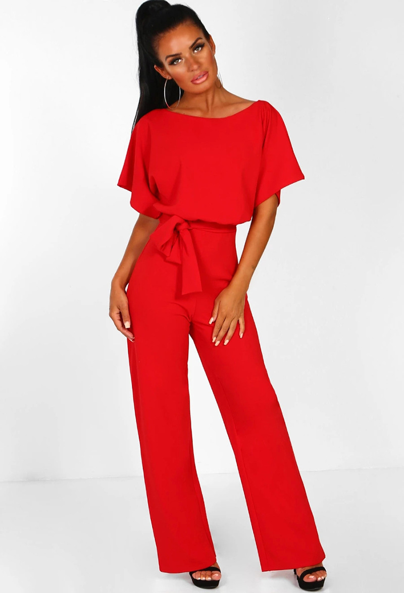 Arline - Eleganter Damen-Jumpsuit mit Bindegürtel