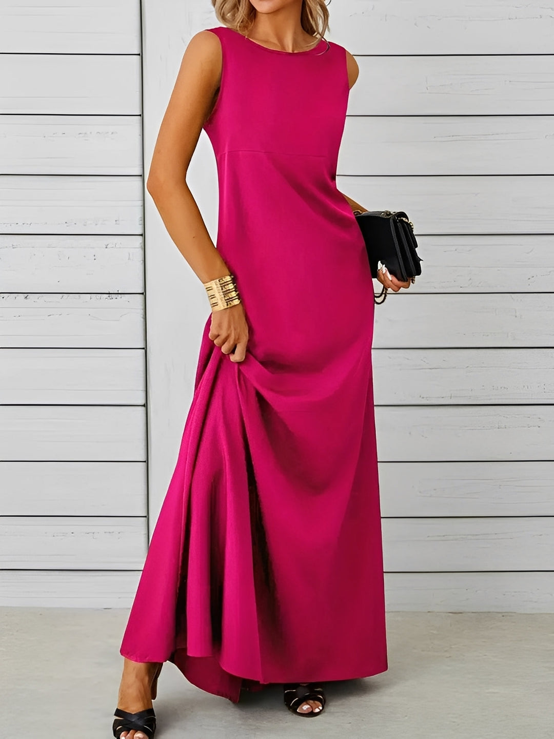 Saranna - Elegantes langes Damenkleid