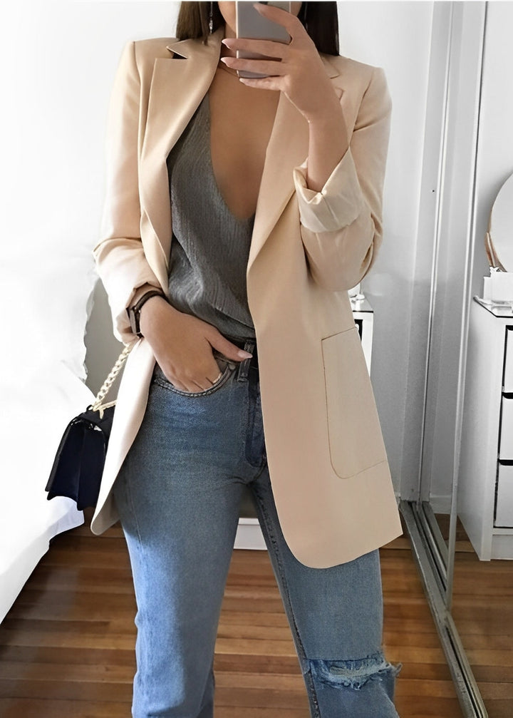 Cherie - Schicker Sommerblazer mit Kragen für Frauen