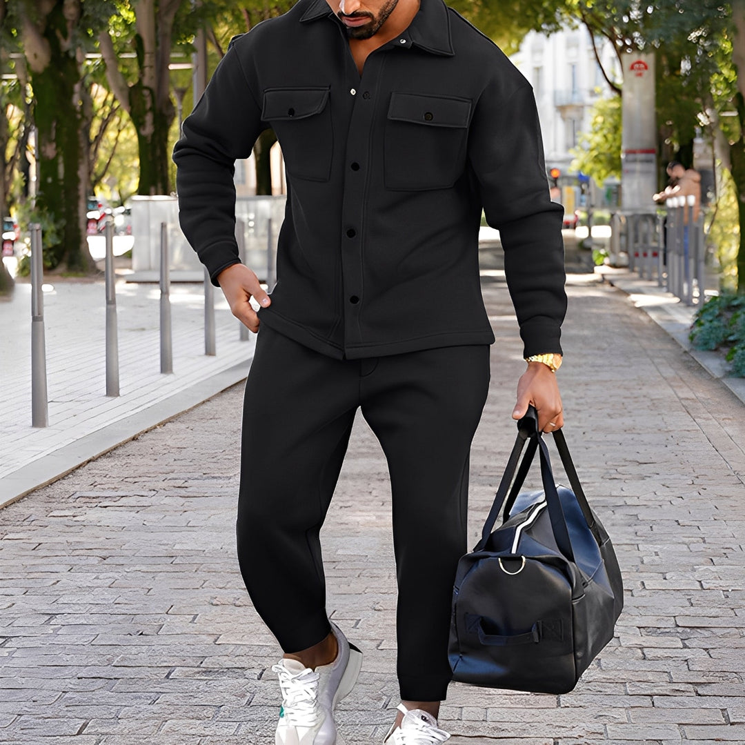 Kent - Modisches Slim-Fit-Set aus Shirt und Hose für Herren
