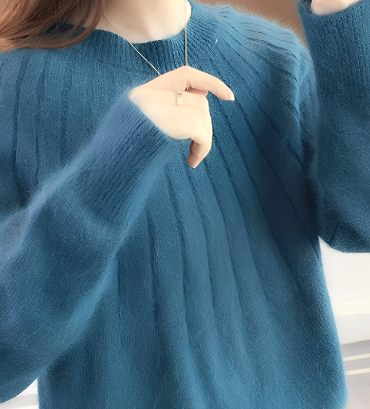 Josslyn - Stilvoller, locker geschnittener Damen-Kaschmirpullover