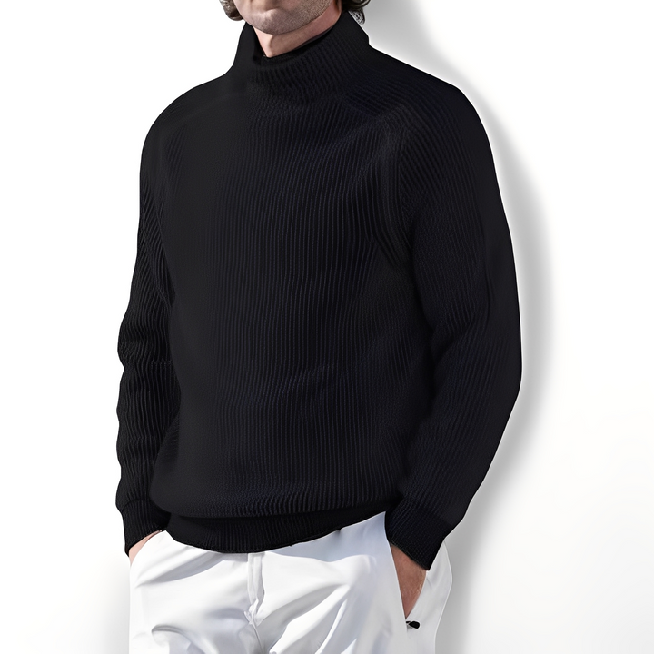 Jarrett - Herren Kaschmirpullover mit hohem Kragen