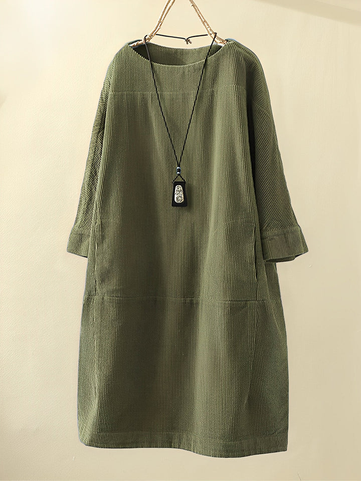 Amie - Leichtes, weites Damen-Cordkleid