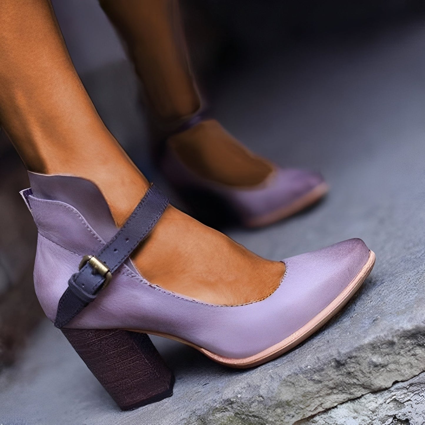 Irene - Modische Sandalen mit blockigem Absatz für Damen