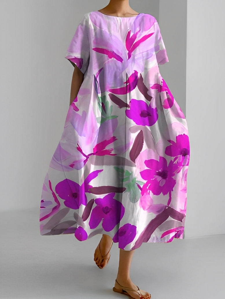 Sherry - Schickes, locker sitzendes Damenkleid mit Muster
