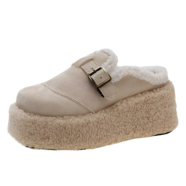 Gabriella - Bequeme Damenschuhe mit Wollfutter und Keilabsatz