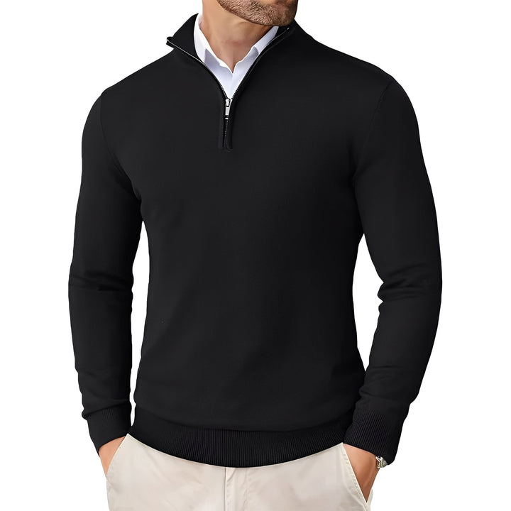 Darell - Stilvoller Herren-Strickpullover mit Reißverschluss