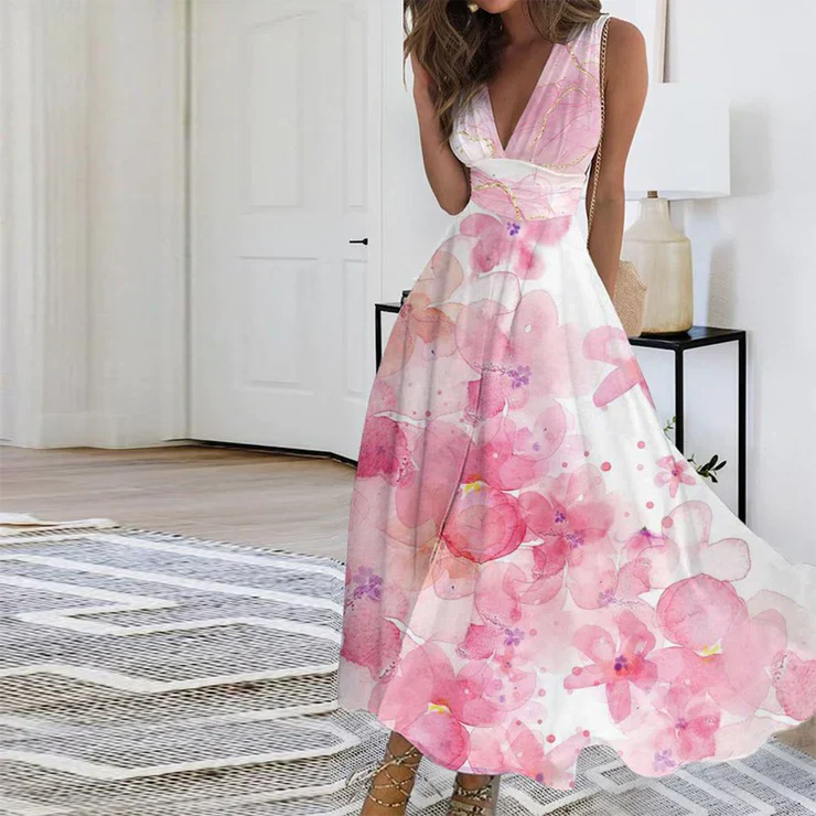 Xyrelle – Luftiges und Feminines Maxikleid mit Blumenmuster