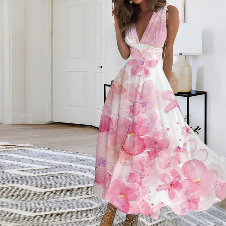 Xyrelle – Luftiges und Feminines Maxikleid mit Blumenmuster