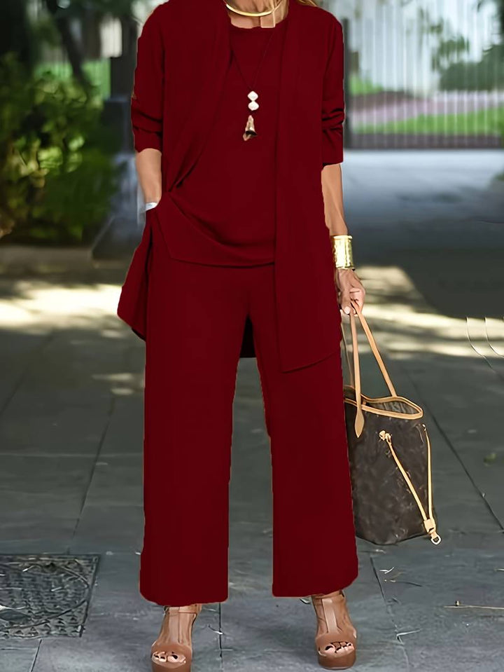 Regine - Elegantes 3-teiliges Strick-Set