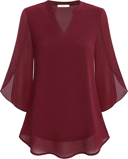 Brianna – Bluse mit Schlitzärmeln und elegantem Schwung