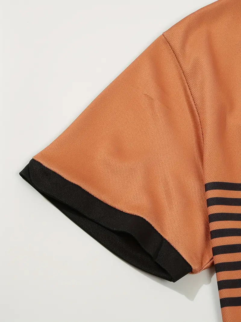 Piolo - Hemd mit Verspielten Streifen und Farbstreifen