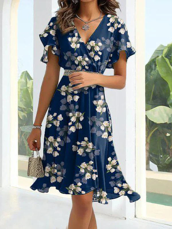 Raya - Eleganter Blumen-Minirock