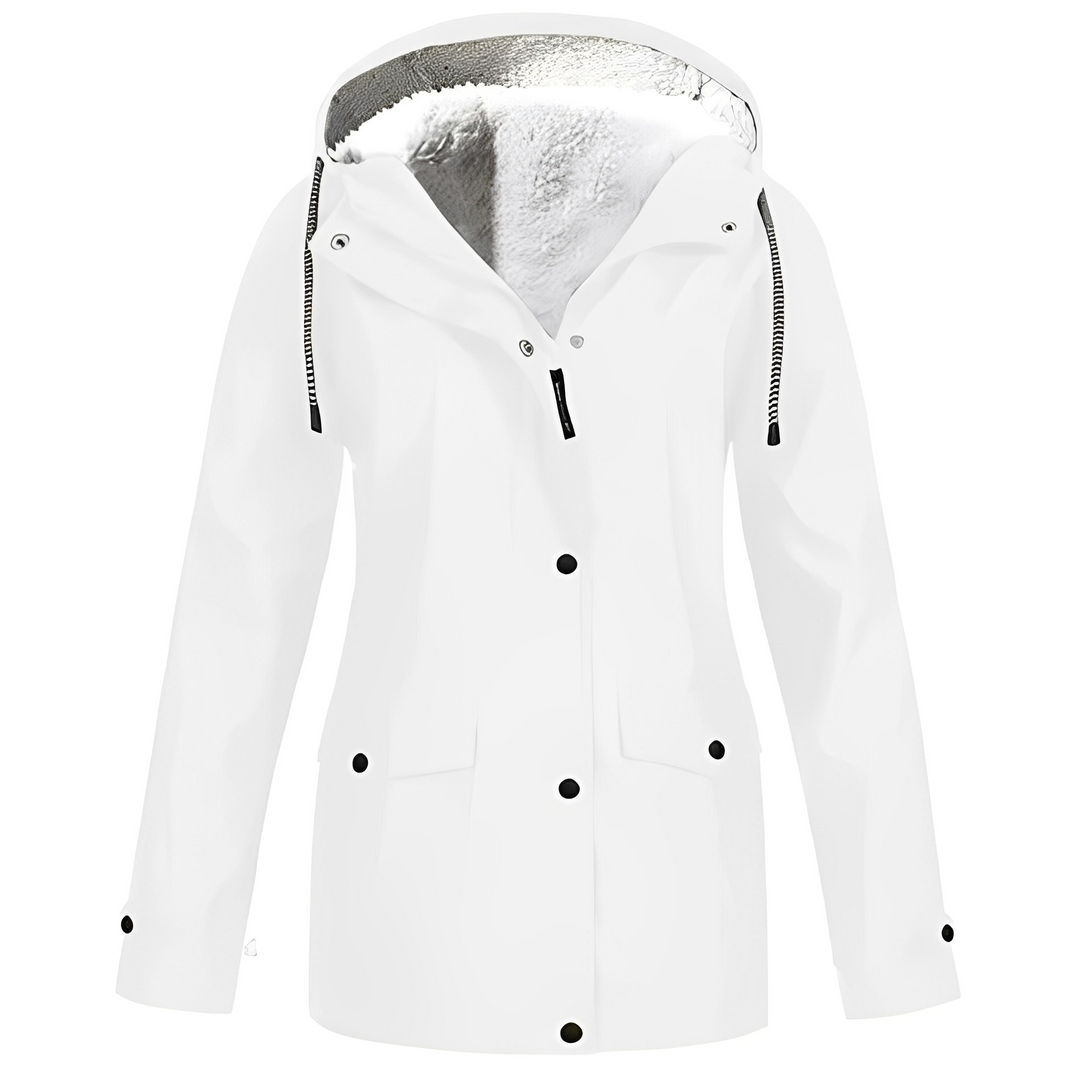 Sherlyn - Damen-Outdoormantel mit Kapuze und weichem Innenfutter