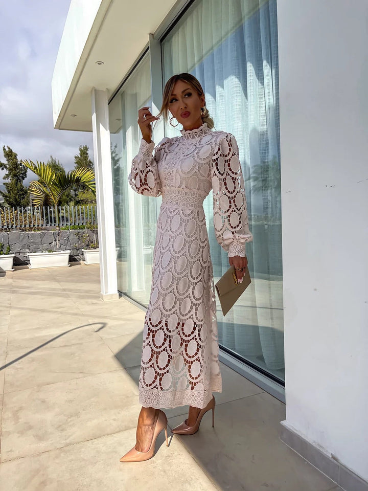 Seraphina - Midi-Kleid mit eleganten Farbkombinationen