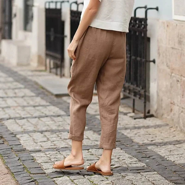 Ember - Weite Hosen aus Leinen und Baumwolle