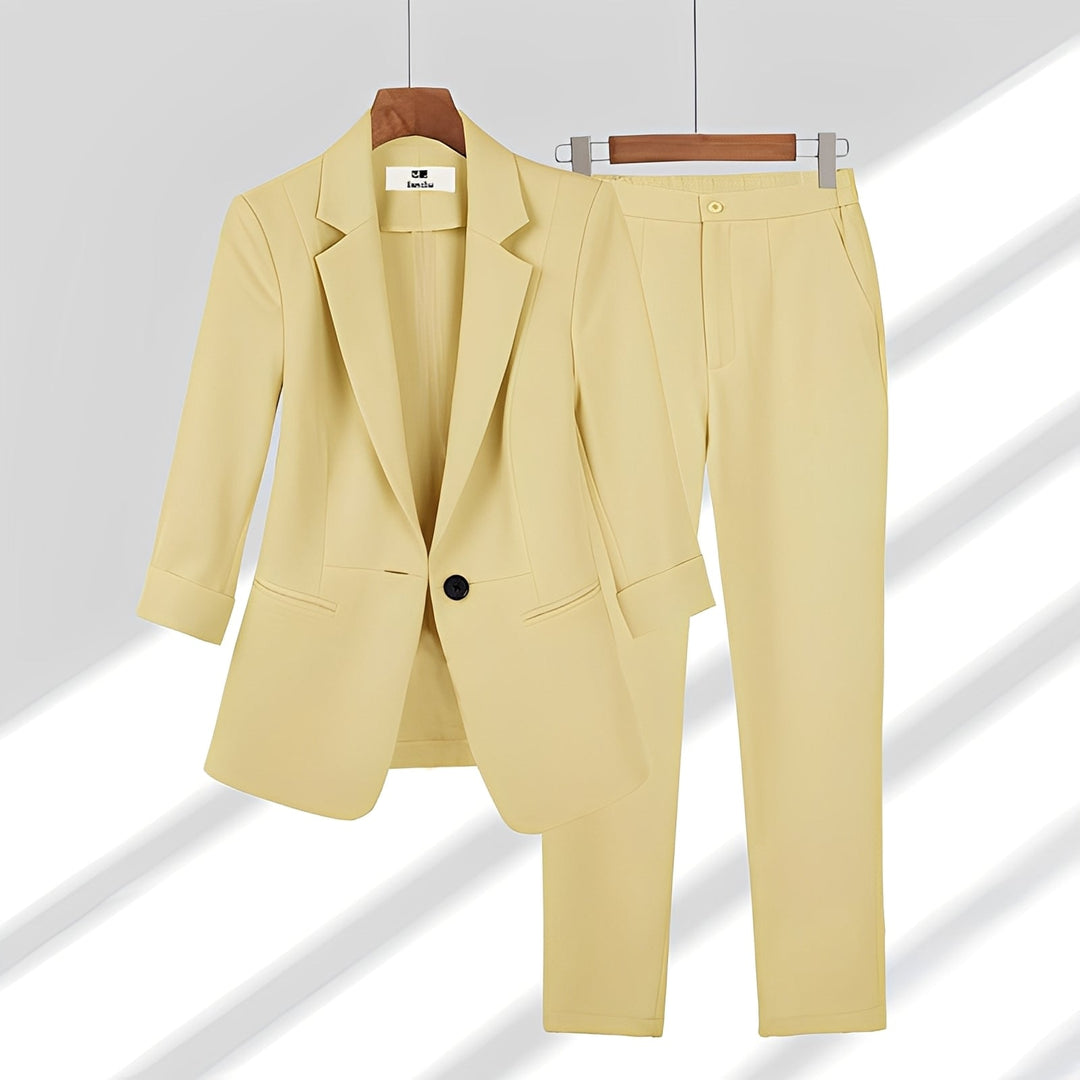 Andrea - Elegantes Damenanzug-Set aus Jacke und Hose