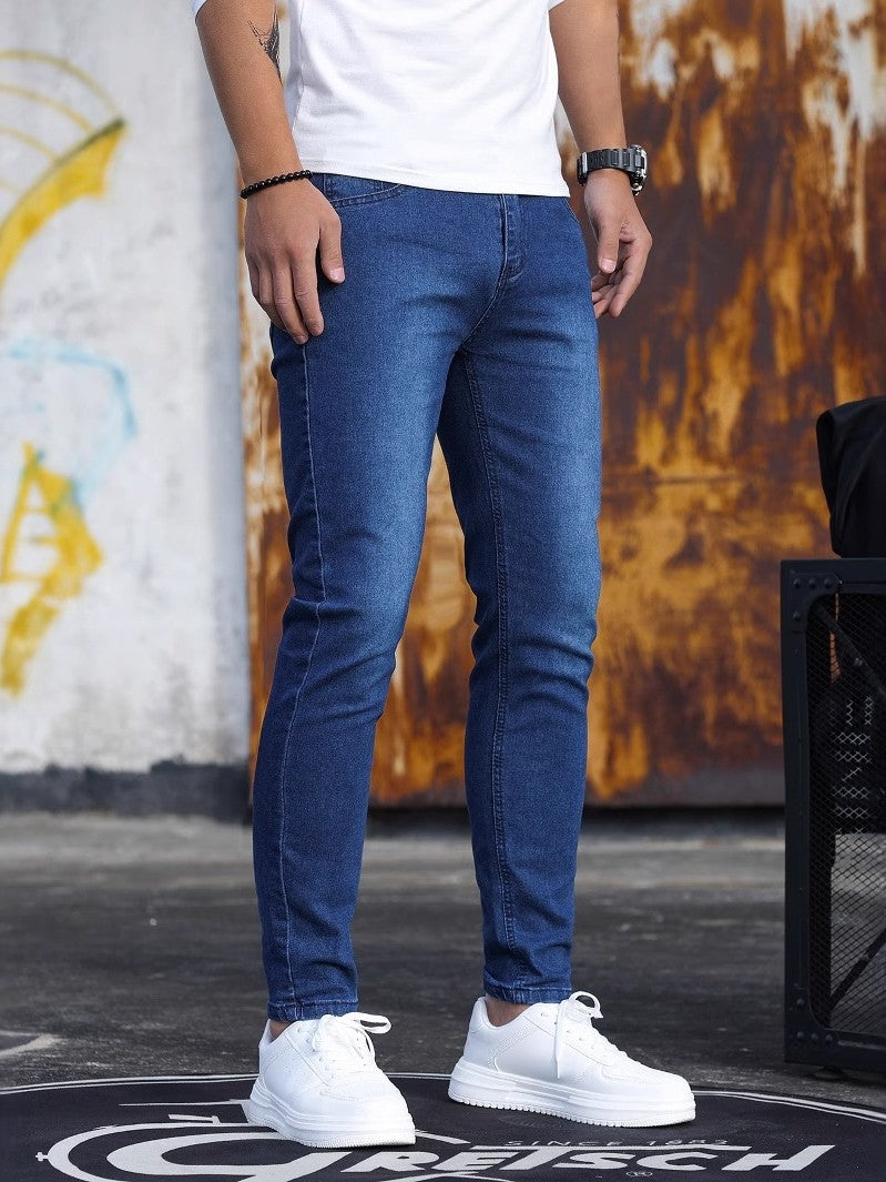 Linford - Klassische Herren Stretch-Skinny-Jeans