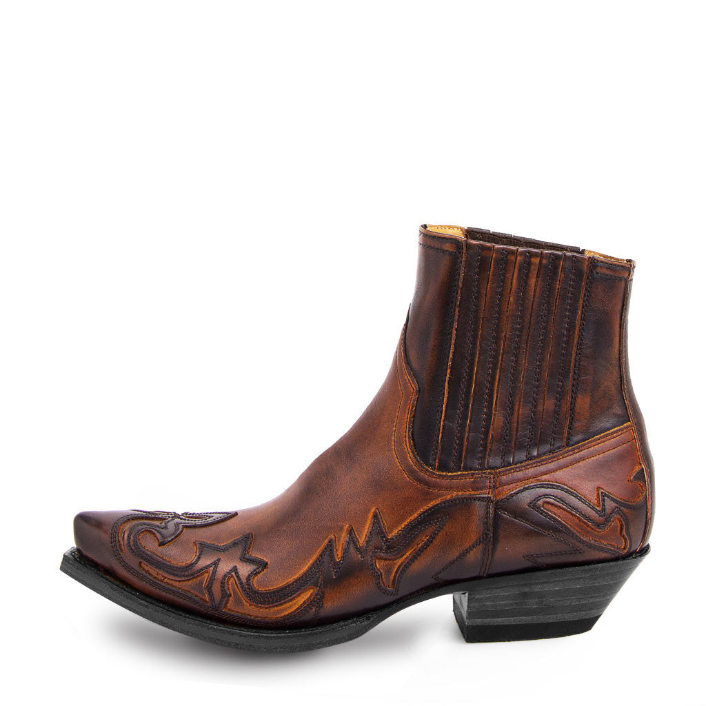 Geraldine - Vintage-Cowboystiefel aus Leder für Damen