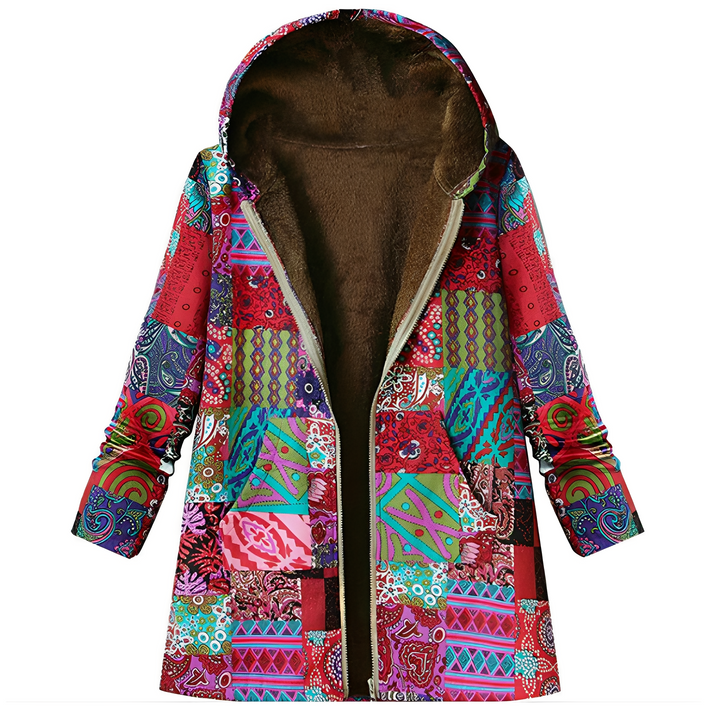 Olyvia - Damenjacke im Vintage-Look mit Muster