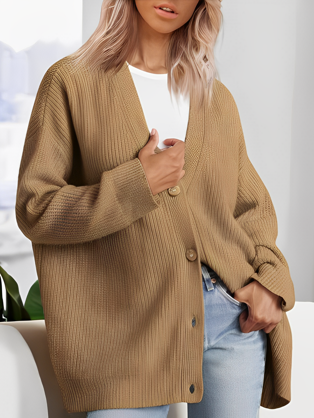 Kelcey - Gemütliche Frauen-Kaschmir-Jacke